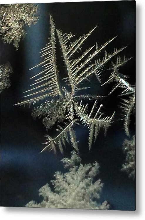 Ice Metal Print featuring the photograph Ice Crystals by Shane Bechler