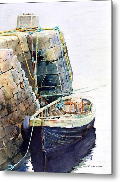 Boat Metal Print featuring the painting Ireland Boat by Brenda Beck Fisher