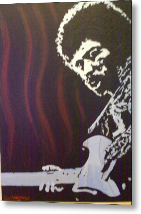 Jimmy Metal Print featuring the painting Jimmy has soul by Dan Wagner