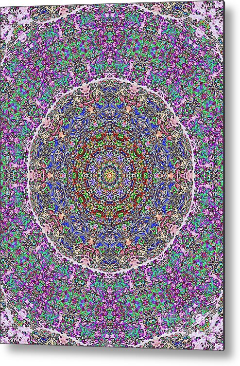 Abstract Metal Print featuring the photograph Kaleidoscope by Robyn King