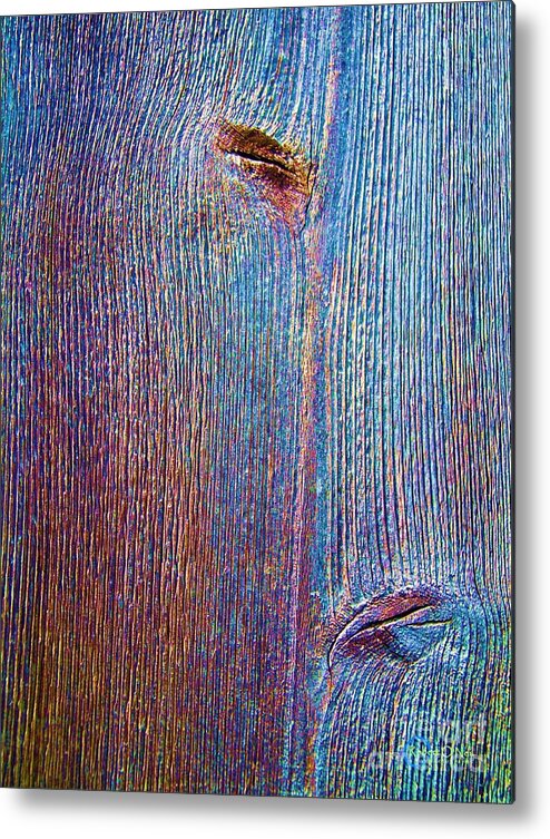 Knot Metal Print featuring the photograph Knotty Plank #2B by Robert ONeil