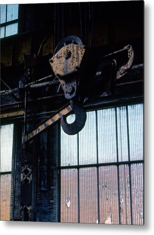Hooks Metal Print featuring the photograph Locomotive Hook by Richard Rizzo
