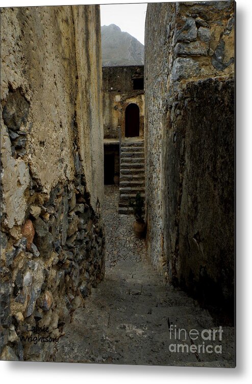 Monastery Metal Print featuring the photograph Lower Preveli Monastery Crete 2 by Lainie Wrightson