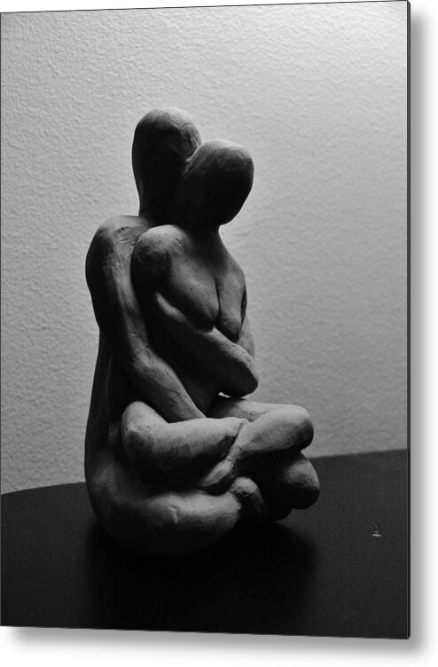Meditation Metal Print featuring the sculpture Meditations by Barbara St Jean