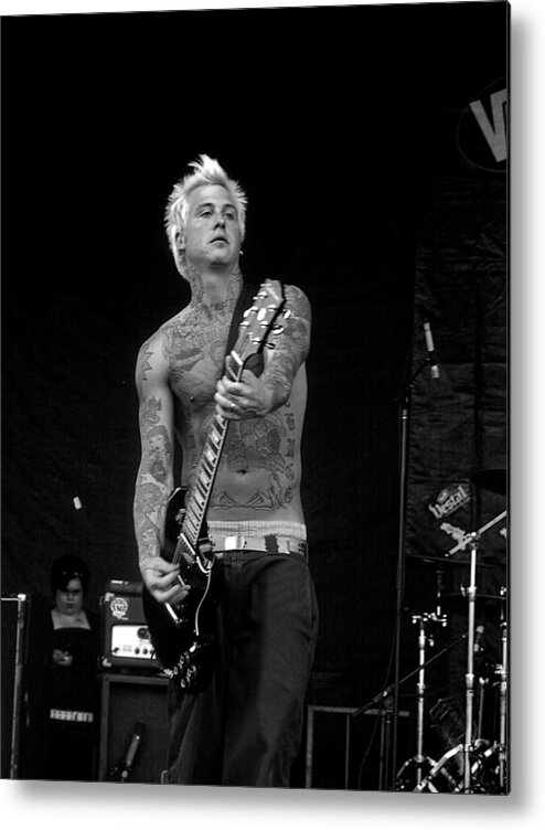 Punk Metal Print featuring the photograph Mest Guitarist Tony Lovato by Mike Martin