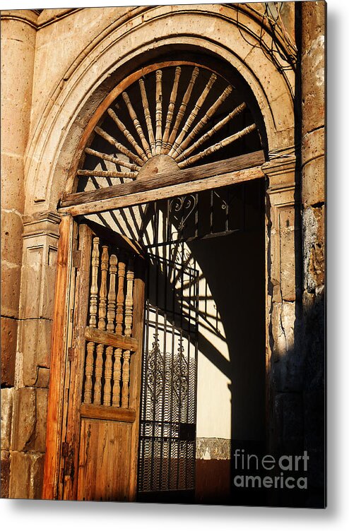 North America Metal Print featuring the photograph Mexican Door 27 by Xueling Zou