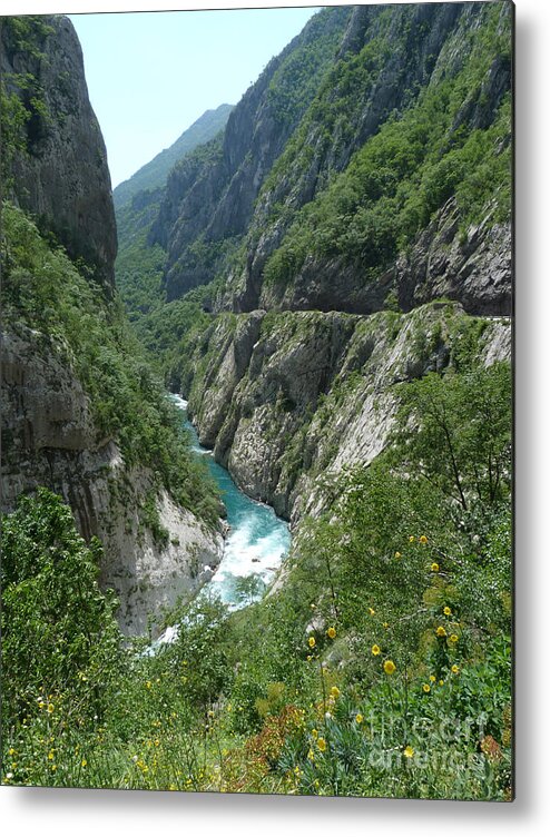 Moraca River Metal Print featuring the photograph Moraca River Canyon - Montenegro by Phil Banks