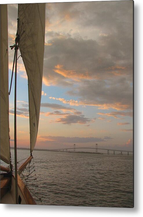Newport Metal Print featuring the photograph Newport Sail by Tammie Miller