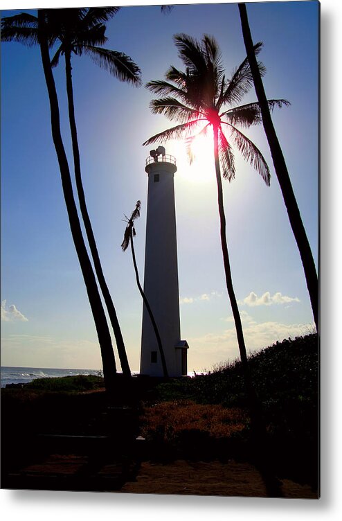 Hawaii Metal Print featuring the photograph Oahu Lighthouse by Kara Stewart