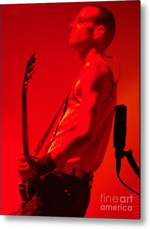 Artist Metal Print featuring the photograph On Stage Lowlands 2010 by Tiziana Maniezzo