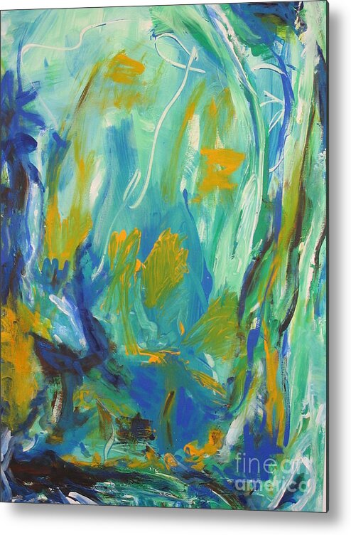  Spring Time Metal Print featuring the painting Spring Time by Fereshteh Stoecklein