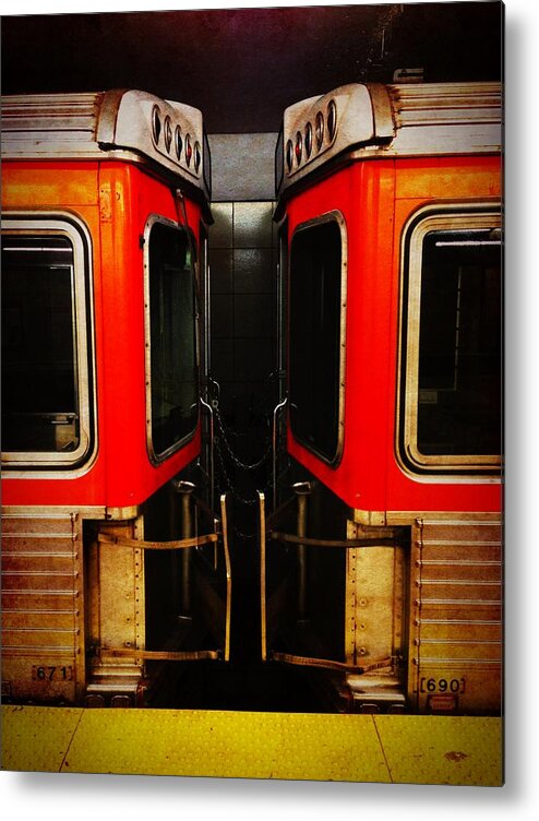 Philadelphia Metal Print featuring the photograph Philadelphia - Subway Face Off by Richard Reeve