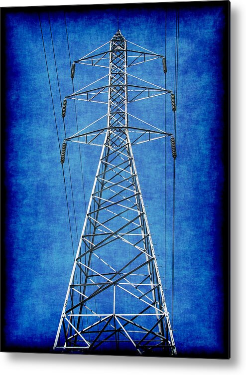 Abstract Metal Print featuring the digital art Power Up 1 by Wendy J St Christopher