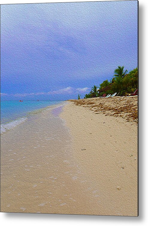 Beach Metal Print featuring the photograph Quiet Beach by Jerry Hart