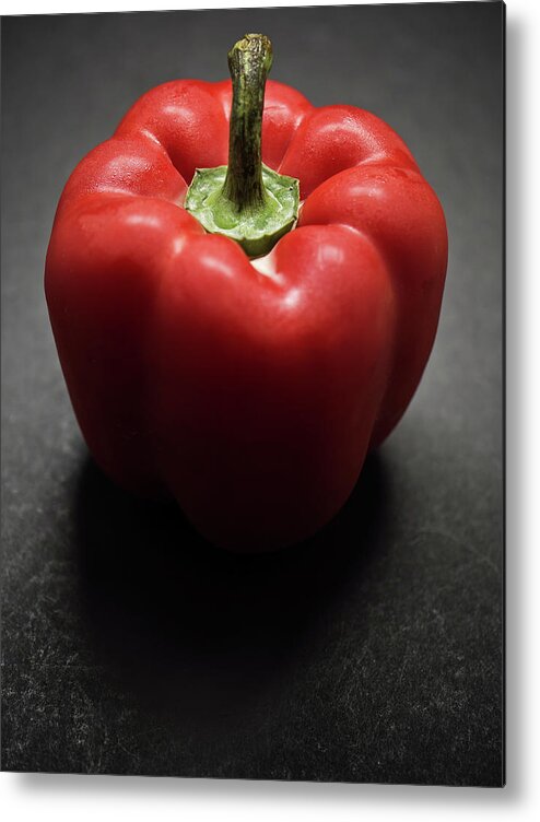 Shadow Metal Print featuring the photograph Red Capsicum Pepper by Ming Thein / Mingthein.com