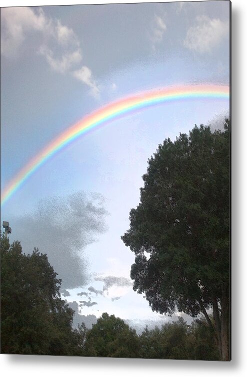 Steve Sperry Photography Mighty Sight Studio Rainbow Metal Print featuring the photograph Reign Bow by Steve Sperry