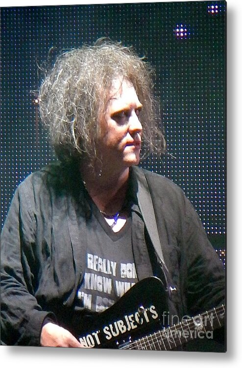Riot Fest Metal Print featuring the photograph Robert Smith The Cure by Anjanette Douglas