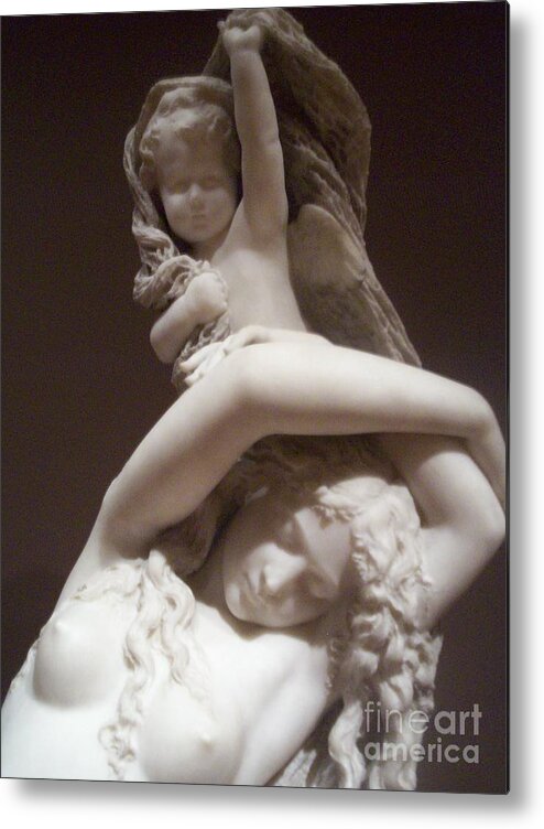 Statue Mother Child Metal Print featuring the photograph Rock On by Kristine Nora