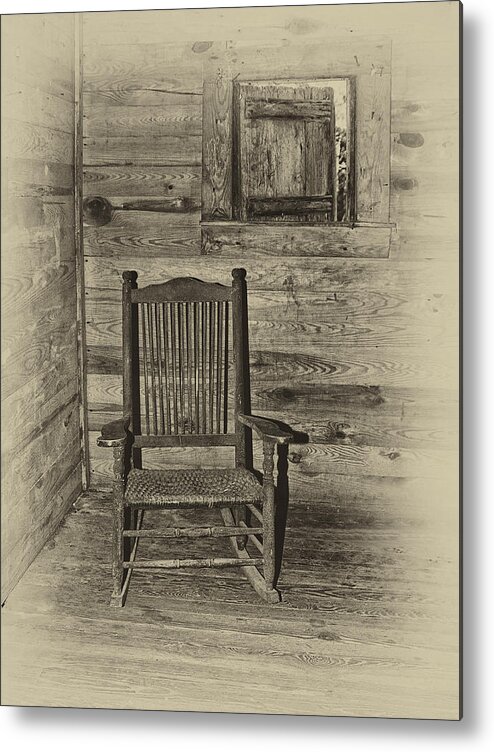 Rocking Chair Metal Print featuring the photograph Rocker of Ages by Sandra Anderson