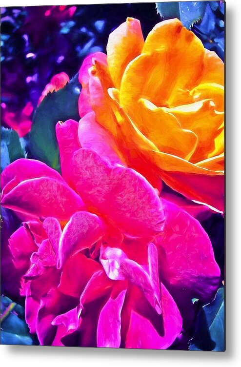 Flowers Metal Print featuring the photograph Rose 49 by Pamela Cooper