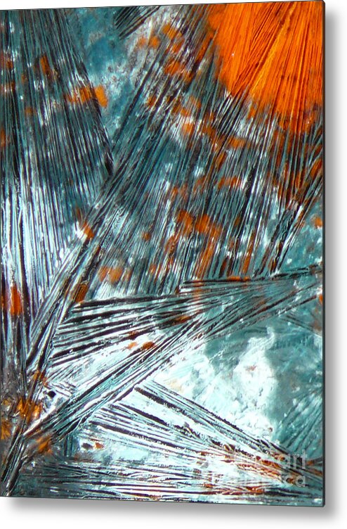 Ice-painting Metal Print featuring the photograph Rusty Sun by Chris Sotiriadis