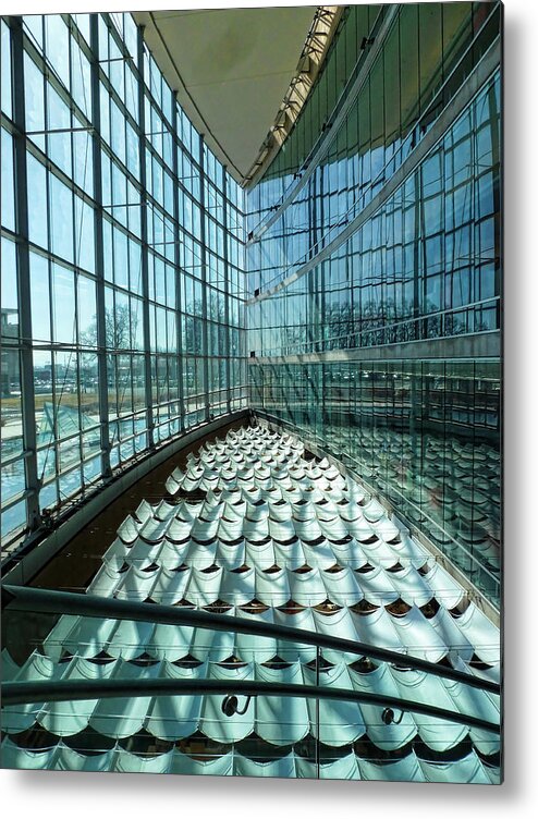 Salt Lake City Library Metal Print featuring the photograph Salt Lake City Library by Ely Arsha