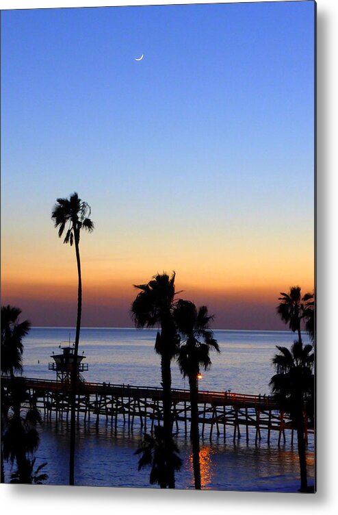 San Metal Print featuring the photograph San Clemente Moonlight by Richard Stout