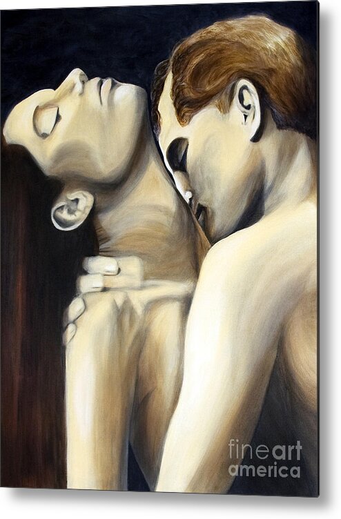 Denise Metal Print featuring the painting Sensual by Denise Deiloh