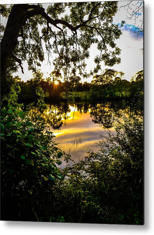 Ireland Metal Print featuring the photograph Shannon River Sunset at Roosky by James Truett