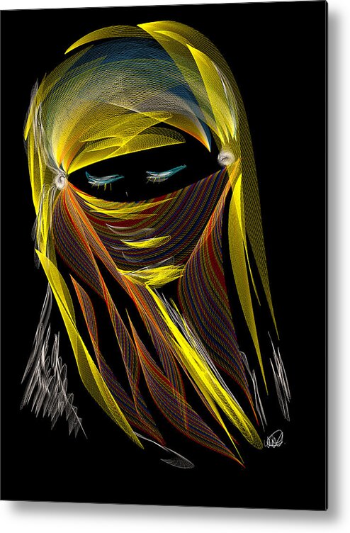 Veil Metal Print featuring the painting Silence by Angela Stanton