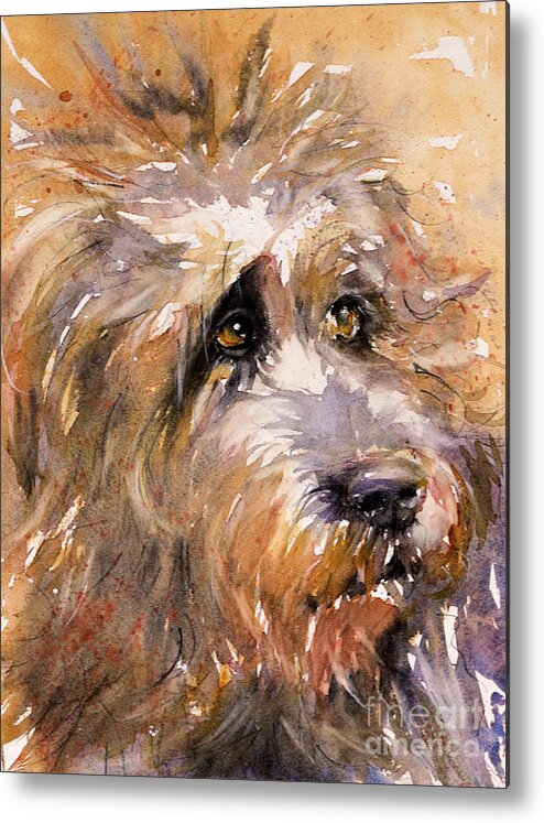 Dog Metal Print featuring the painting Sir Darby by Judith Levins