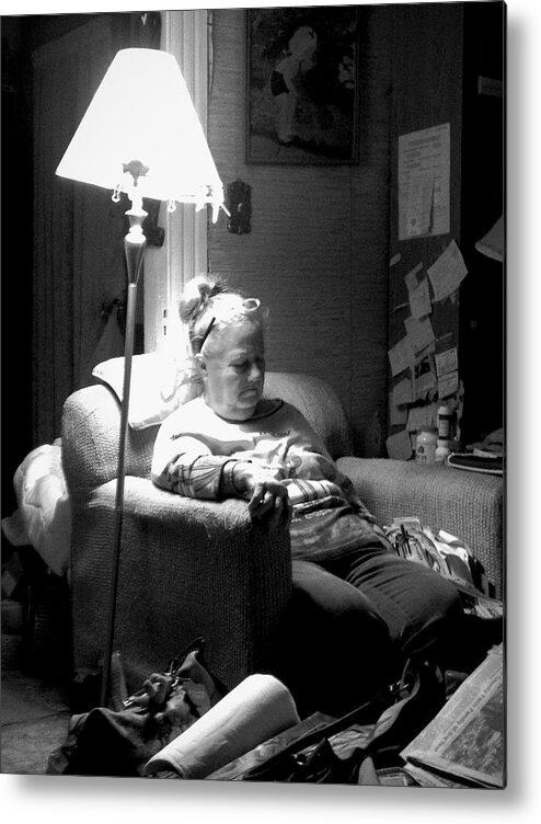 Sleeping Metal Print featuring the photograph So Tired by Robert Meyers-Lussier