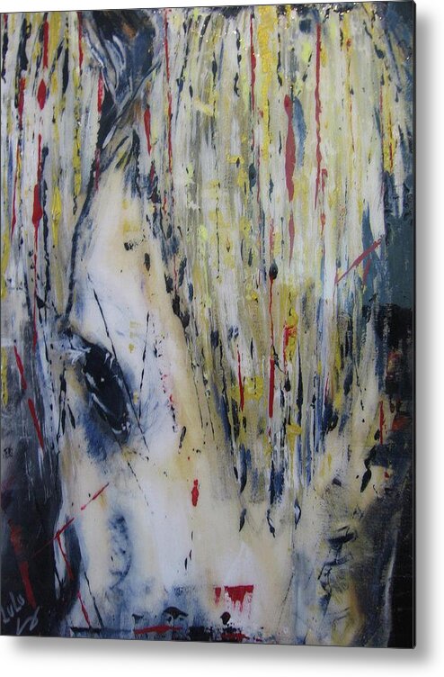 Horse Metal Print featuring the painting Soul Mare by Lucy Matta