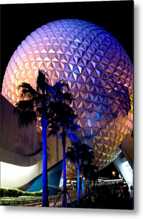 Spaceship Earth Metal Print featuring the photograph Spaceship Earth by Greg Fortier