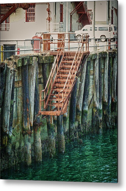 Stairs To Nowhere Metal Print featuring the photograph Stairway To by Jessica Levant