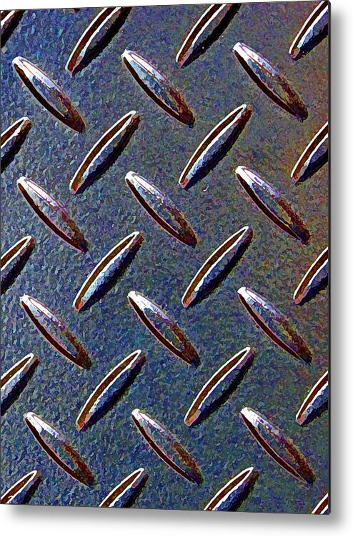 Metal Metal Print featuring the photograph Steel Plate DD by Laurie Tsemak