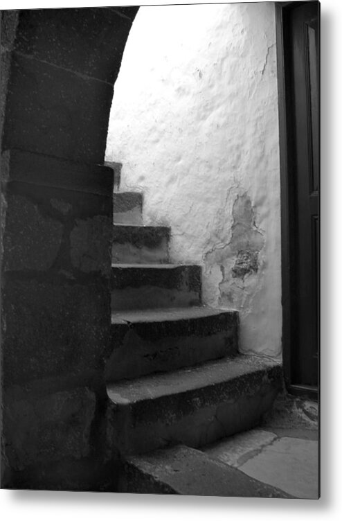 Patmos Metal Print featuring the photograph Steps on Patmos by Larry Bohlin