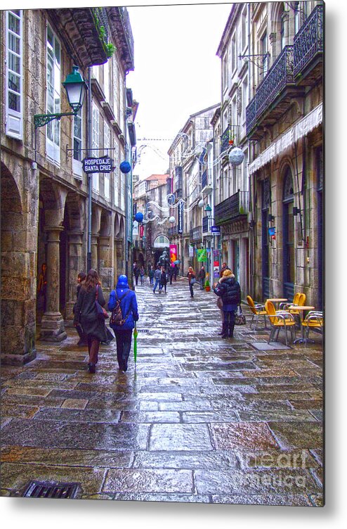 Spain Metal Print featuring the digital art Streets by Andrew Middleton