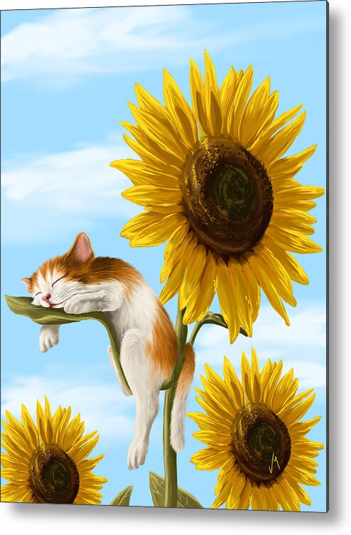 Ipad Metal Print featuring the painting Summer dream by Veronica Minozzi