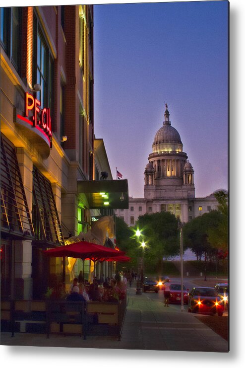 Providence Metal Print featuring the photograph Summer Night in Providence by Nancy De Flon