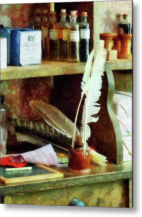 Teacher Metal Print featuring the photograph Teacher - School Supplies in General Store by Susan Savad