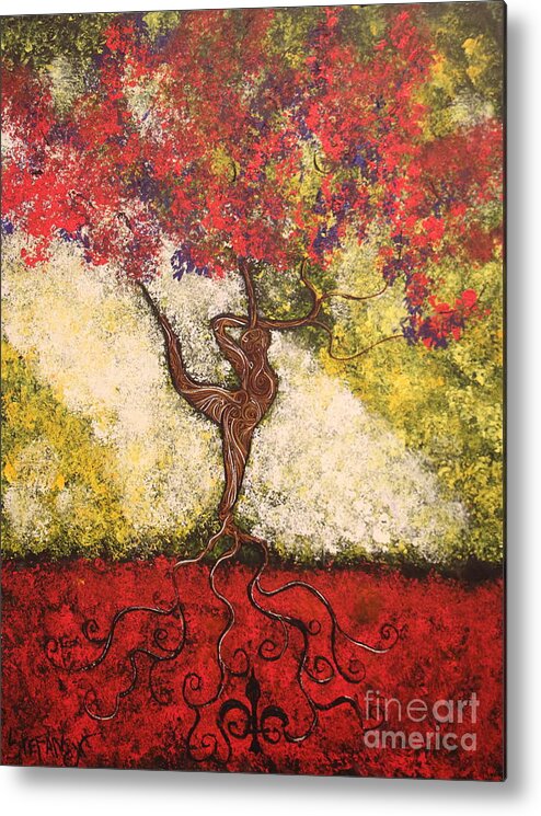 Impressionism Metal Print featuring the painting The Dancer Series 7 by Stefan Duncan