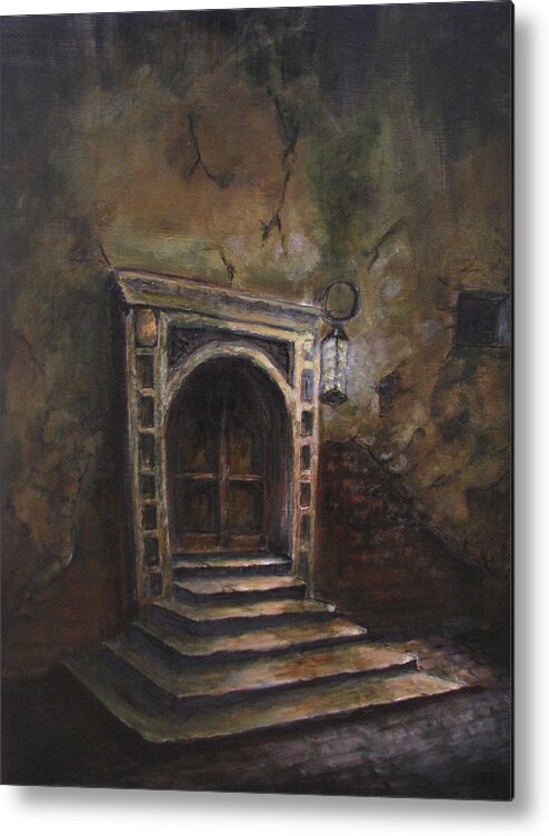 Doorway Metal Print featuring the painting The Doorway by Patricia Kanzler