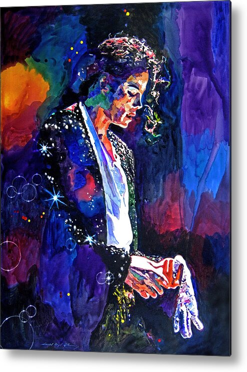 Michael Jackson Metal Print featuring the painting The Final Performance - Michael Jackson by David Lloyd Glover