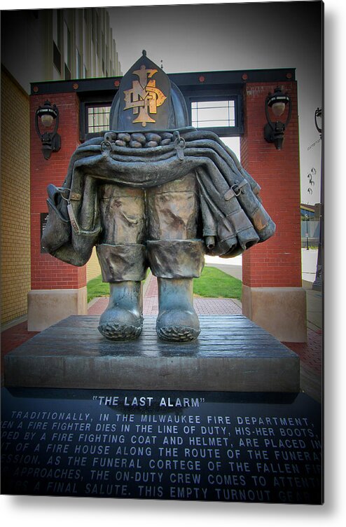Firefighter Metal Print featuring the photograph The Last Alarm by Susan McMenamin