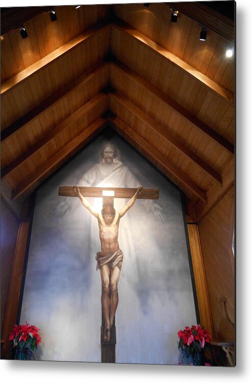 Jesus Metal Print featuring the photograph The Mystery of Faith Frescoe by Diannah Lynch