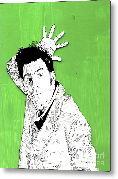 Kramer Metal Print featuring the photograph the Neighbor on green by Jason Tricktop Matthews