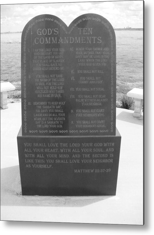 Ten Commandments Metal Print featuring the photograph The Ten Commandments by Jeffrey Randolph
