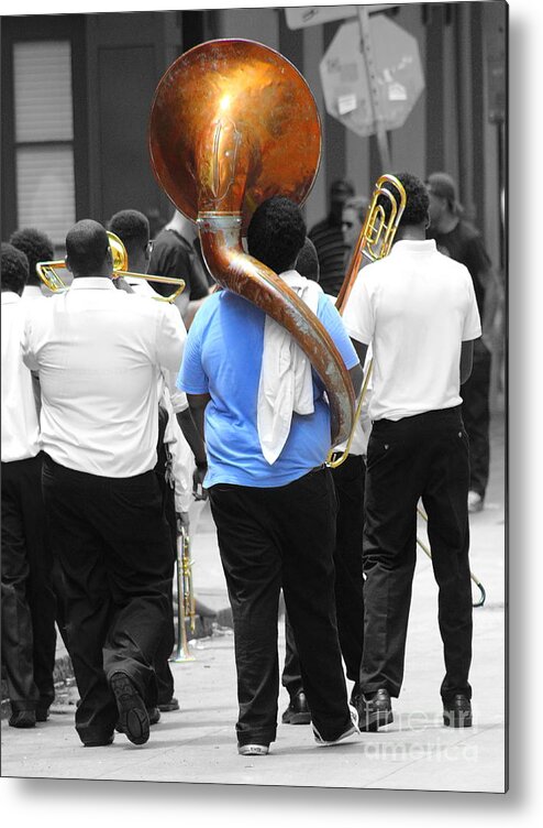 Brass Band Metal Print featuring the photograph To The Next Gig by Andre Turner