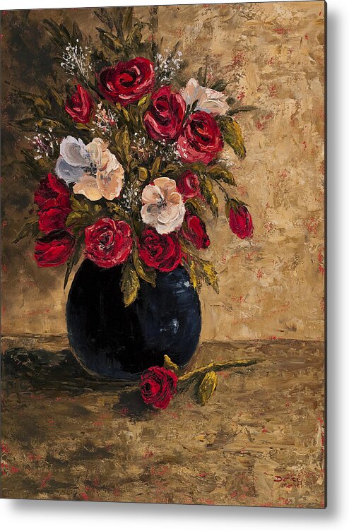 Still Life Metal Print featuring the painting Touch Of Elegance by Darice Machel McGuire